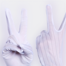 ESD clean fabric pu dotted antistatic esd gloves