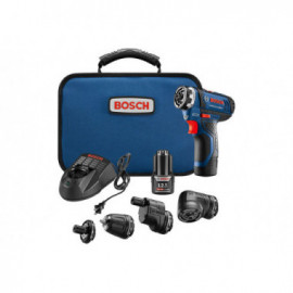 Bosch 12V Max FlexiClick 5-in-1 Drill Driver Kit w/ (2) 2.0Ah Batteries