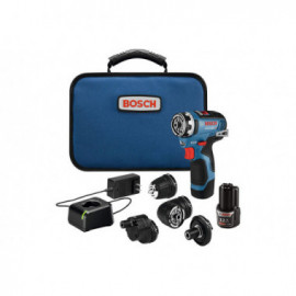 Bosch 12V Max Brushless FlexiClick 5-in-1 Drill Driver Kit w/ (2) 2.0Ah Batteries