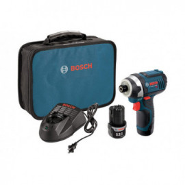Bosch 12V Max Impact Driver Kit w/ (2) 2.0Ah Batteries