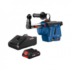 Bosch 18V SDS-plus Bulldog Mobile Dust Extractor Kit with (1) CORE18V 4.0 Ah Compact Battery