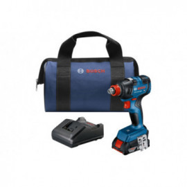 Bosch 18V Brushless 1/4'' and 1/2'' Two-in-One Impact Driver Kit w/ (1) 2.0 Ah SlimPack Battery