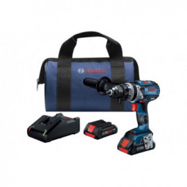 Bosch 18V Brushless Connected Ready Brute Tough 1/2'' Drill Driver Kit w/ (2) CORE18V 4.0 Ah Compact Battery