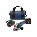 Bosch 18V X-Lock Brushless Connected Ready 4-1/2''-5'' Angle Grinder Kit w/ (1) CORE18V 8.0 Ah Performance Battery